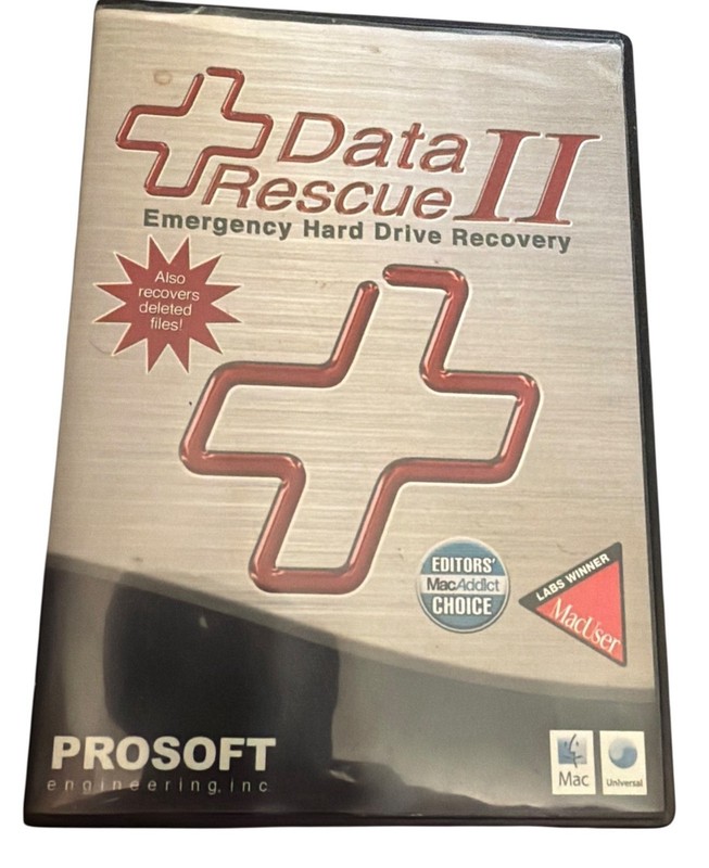 DATA RESCUE II, Emergency Hard Drive Recovery w/Serial Number for Mac