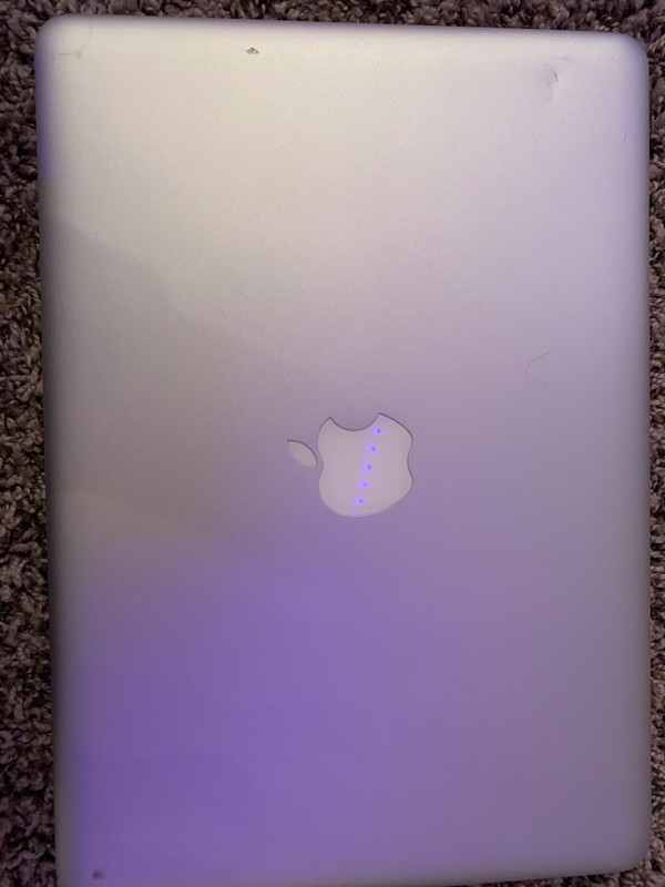 MacOS High Sierra and charger: Good condition- minor wear and tear.