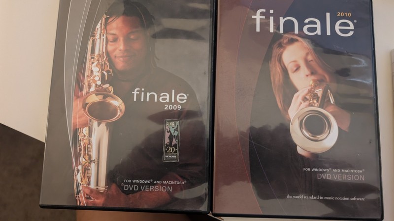 Finale 2009 and Finale 2010 Music Notation Windows MacDVD Version – VG – NO KEY