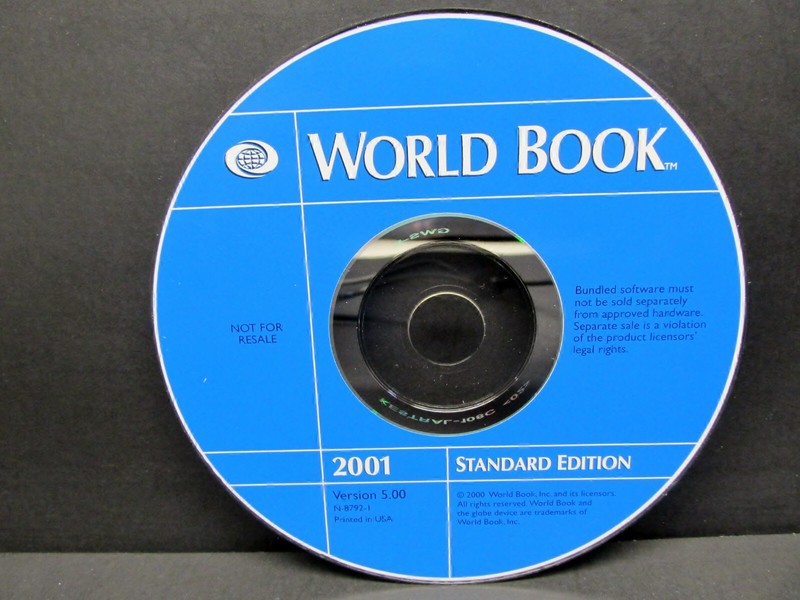 World Book, Ver. 5.0, CD-ROM, Windows, Word Book Inc. 2000, Never Used, No Box