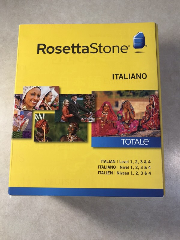 New Rosetta Stone Italian Version 4 Level 1, 2, 3, 4 Sealed Italiano