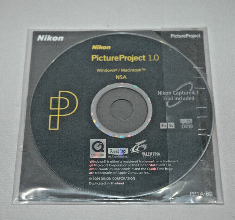 Nikon Picture Project 1.0 for Windows & Macintosh 2-Discs