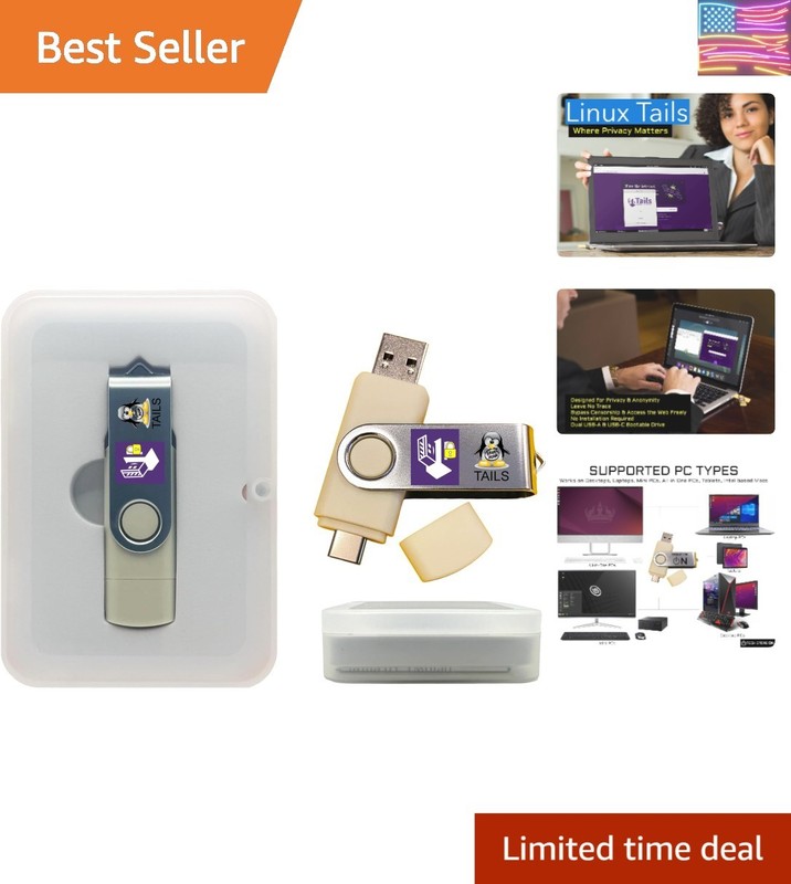 Linux Tails Persistent Bootable USB Flash Drive 32 GB – Anonymous Internet Ac…