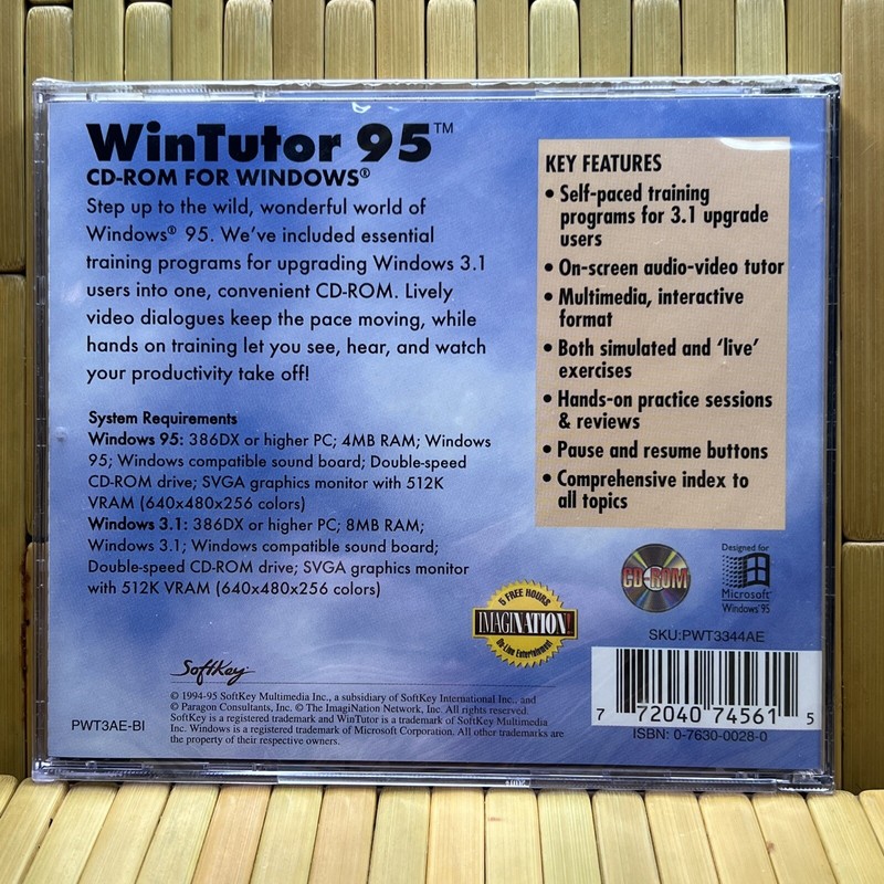 WinTutor 95 (1994-95 PC CD-Rom) New/Sealed gallery