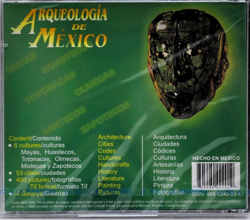 NEW Arqueologia de Mexico - CD-ROM - Español + English - 1996 gallery