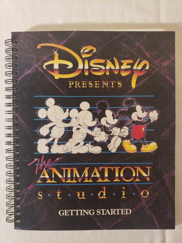 DISNEY PRESENTS THE ANIMATION STUDIO 5.25 & 3.5″ FLOPPY DISKS DOS IBM TANDY 1992
