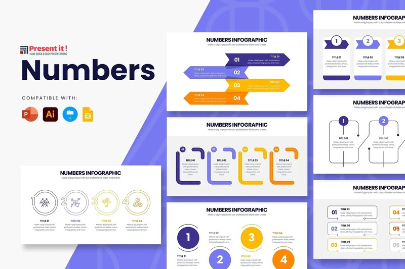 Number Infographic Premium Template