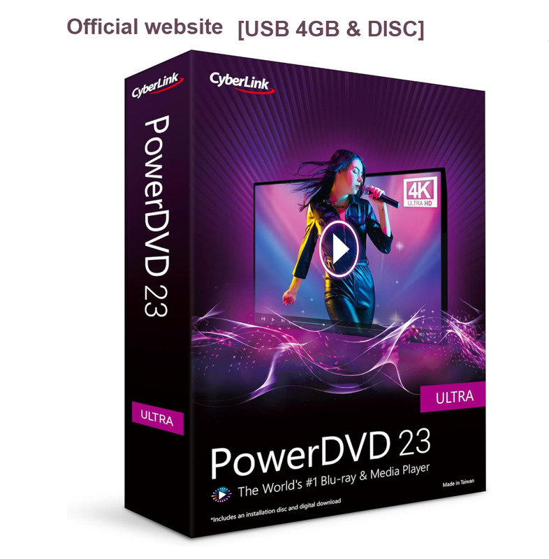 Updates to FULL version of PowerDVD 23 Ultra – Lifetime license [USB 4GB] + DISC