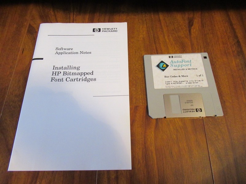 AUTOFONT SUPPORT INSTALLER & METRICS DISK & GUIDE – HEWLETT PACKARD