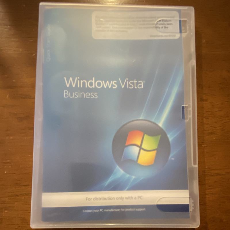 Microsoft Windows Vista Business 32-Bit DVD w/ Service Pack 1 No Key