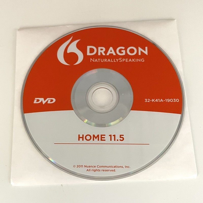 Nuance Dragon Naturally Speaking Home Version 11 With Head Set IOB gallery