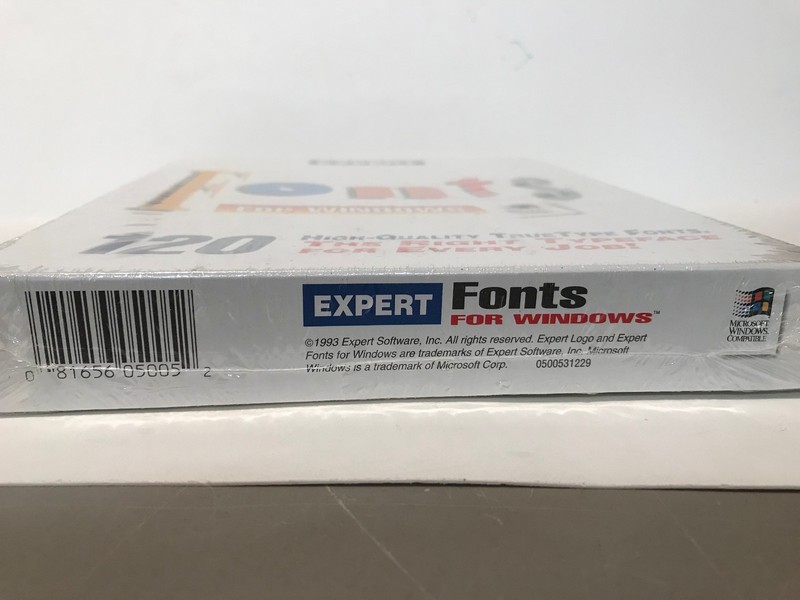Expert Fonts for Windows computer program 1993 gallery