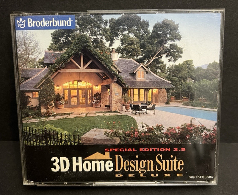 Broderbund 3D Home Design Suite Deluxe Special Edition 3.5 2000