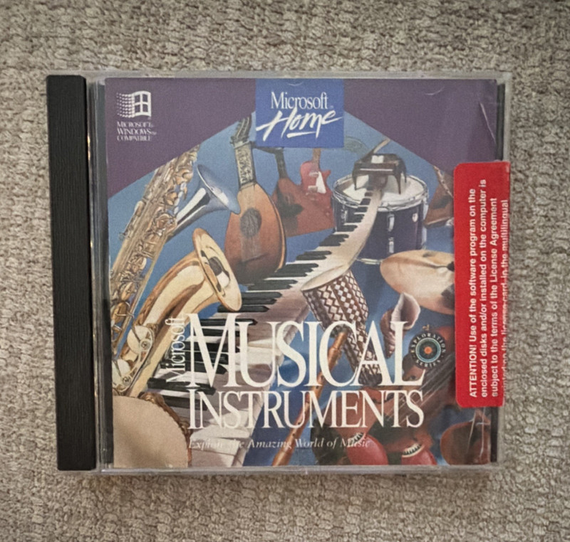 Microsoft Musical Instruments CD Arts & Culture Software for Windows English