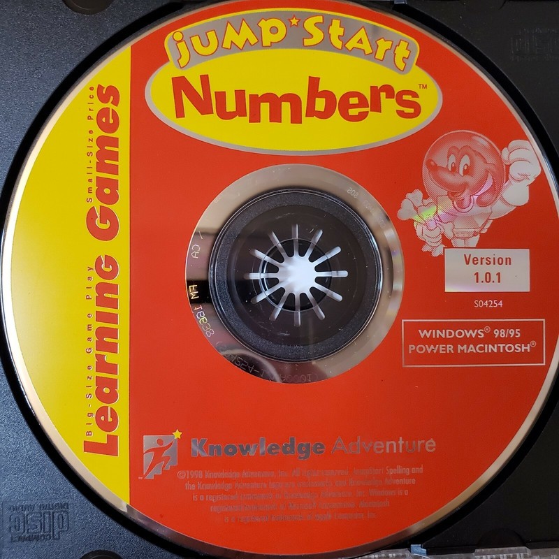 Jump Start Numbers CD ROM Math Skills Learning Games Age 5-8 Homeschool Kids Vtg gallery
