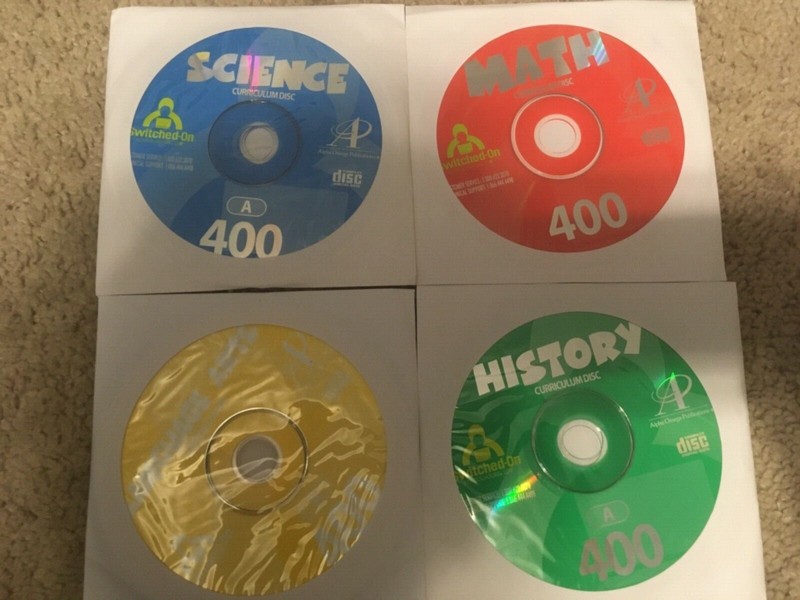 Switched on Schoolhouse, 4th grade 4’subject complete free ship, AOP SOS