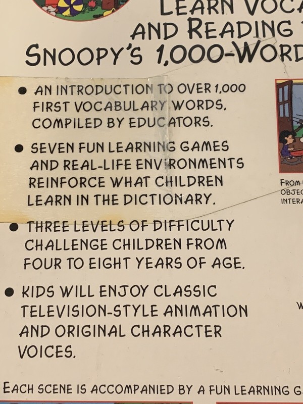 NEW In Box Vintage 1995 Get Ready For School Charlie Brown Educational PC CD Rom gallery