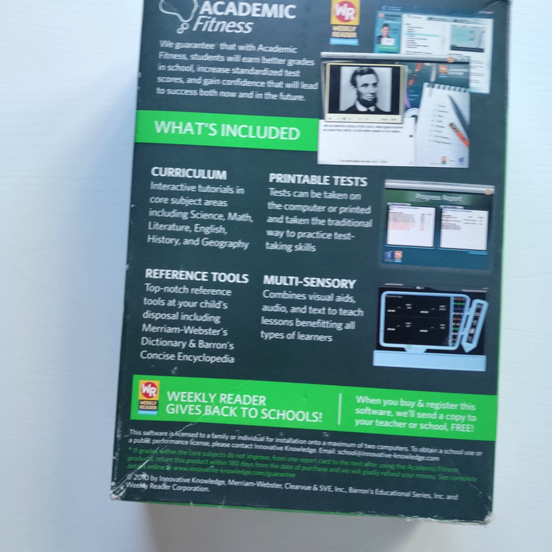 Weekly Reader Academic Fitness Middle School Grades 6-8 [DVD-ROM] NEW gallery
