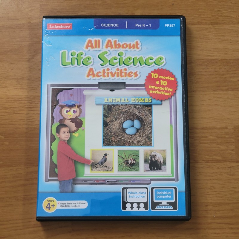 Lakeshore All About Life Science Activities 10 MOVIE + ACTIVITIES PC/MAC —