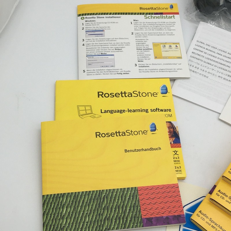 2008 Rosetta Stone (GERMAN VERSION) Chinese Mandarin Levels 1,2 and 3 COMPLETE gallery