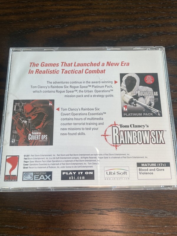 Tom Clancy's Ghost Recon PC WIN CD-ROM Ubi Soft Video Game Software gallery
