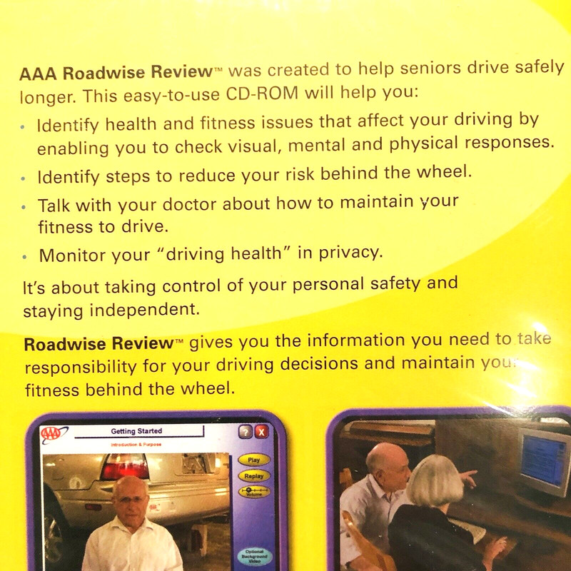 AAA Roadwise Review CD ROM Tool to Help Seniors Drive Safely Longer PC Mac NEW gallery
