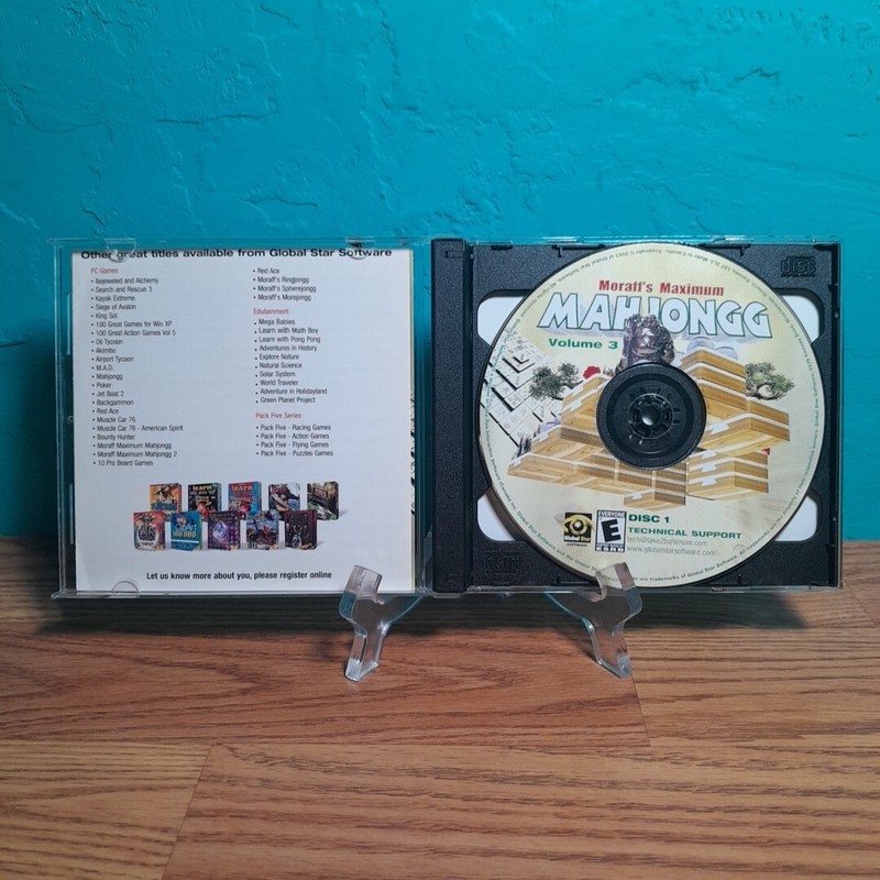 MAHJONGG VOL. 3 PC CD-ROM VIDEO GAME 2 CD SET gallery