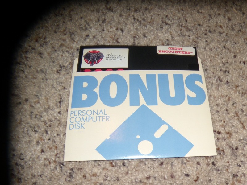 Ghost Encounters Atari Home Computers on 5.25″ disk