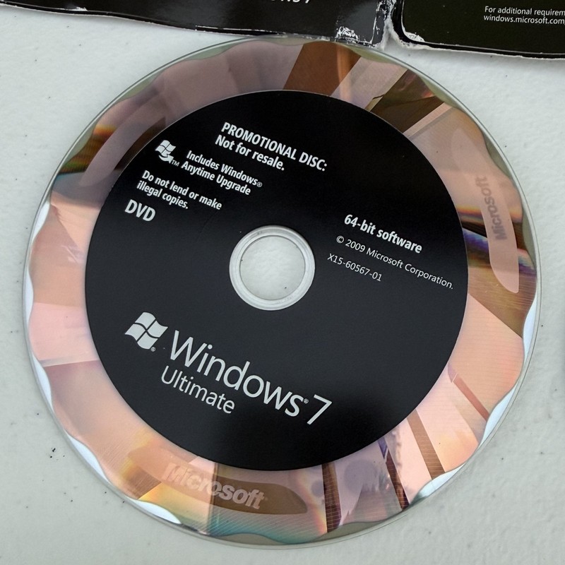 RARE SIGNED Microsoft Windows 7 Ultimate SIGNATURE EDITION 64 Bit —32 Bit DVDs gallery