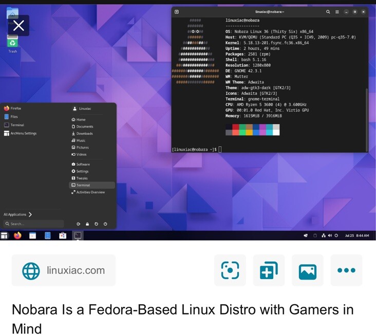 Nobara Official KDE LINUX AMD64 latest release DVD Canada