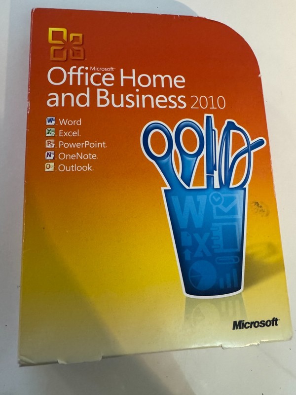 Microsoft Office Home and Business 2010 Windows 1 Disc With Product Key