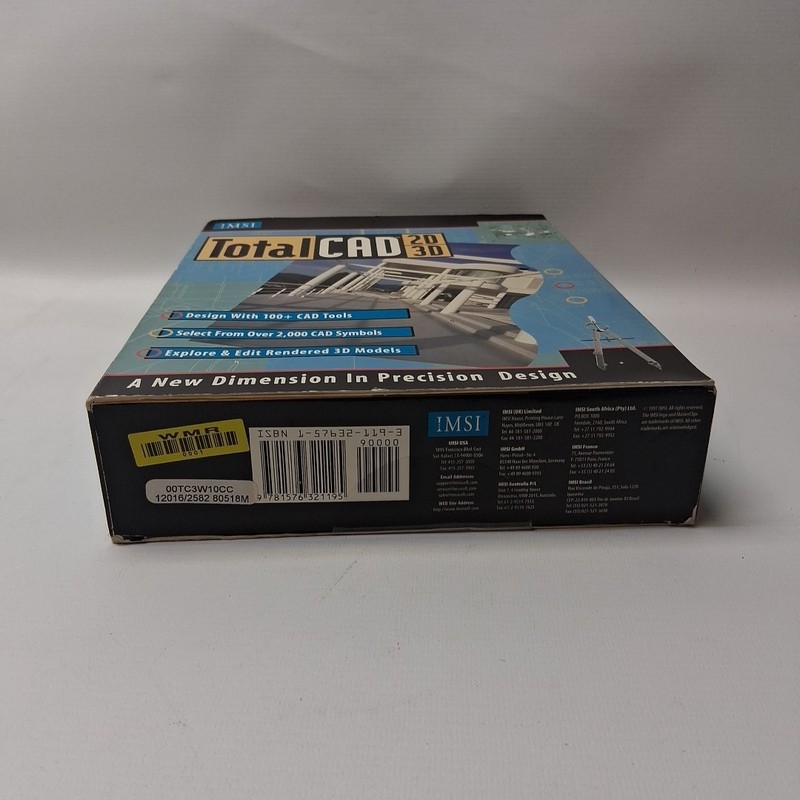 IMSI DESIGN Total CAD 2D - 3D CD And Manuals Win 3.1 Or 95 New In Box gallery