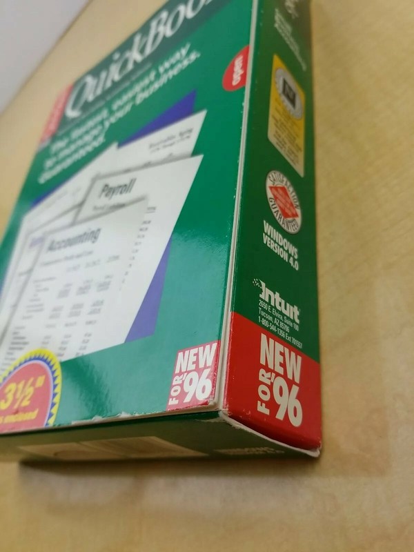 VTG Original Quickbooks Version 4.0 Windows 95 Software 3 1/2. gallery