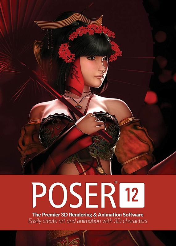 Poser 12 – 3D Rendering & Animation Software for PC and Mac, Keycard