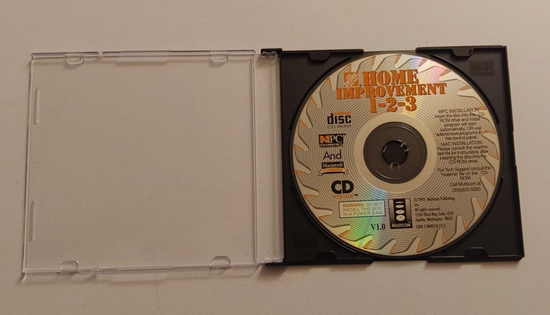 The Home Depot Home Improvement 1-2-3 PC CD 1995 MPC & Mac Multicom gallery