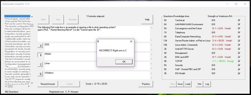 CompTIA A+ and Network+ Certs Exam Review – Diagnostic Software