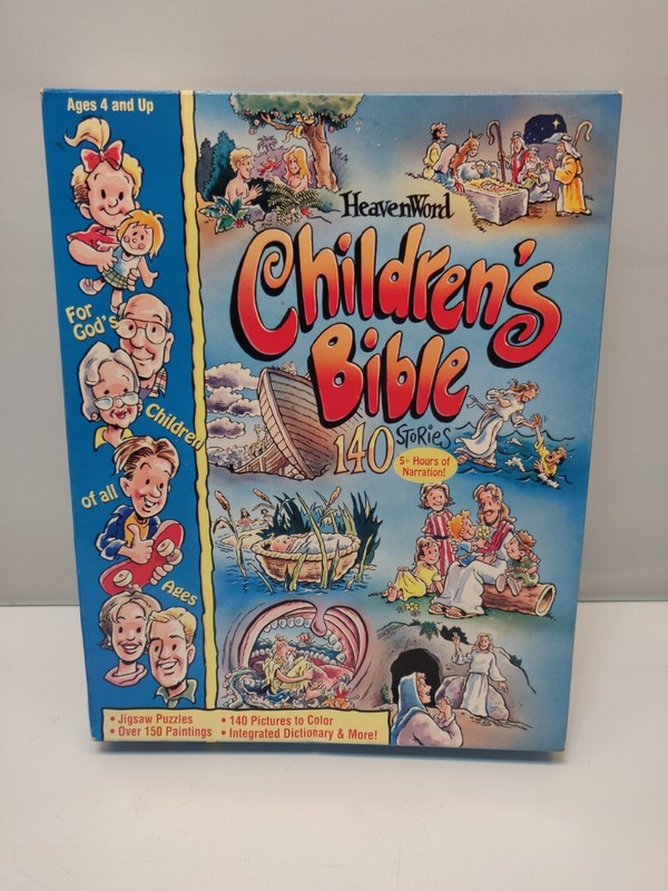 Children’s BIBLE STORIES Win 3.1 Win/95 CD-ROM 1997 Computer Program CD in BOX