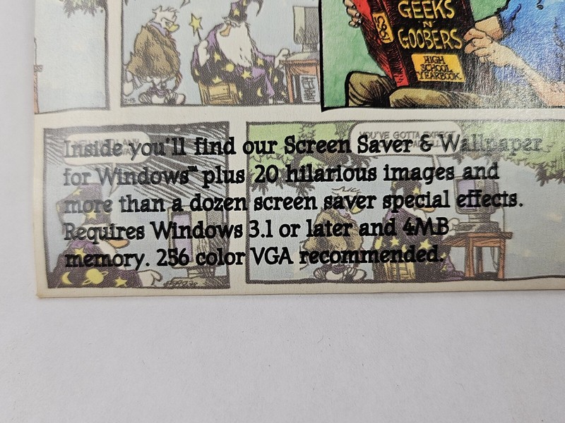 Comic Sampler Screen Saver & Wallpaper for Windows 3.5 Floppy Disk B. C. Shoe gallery