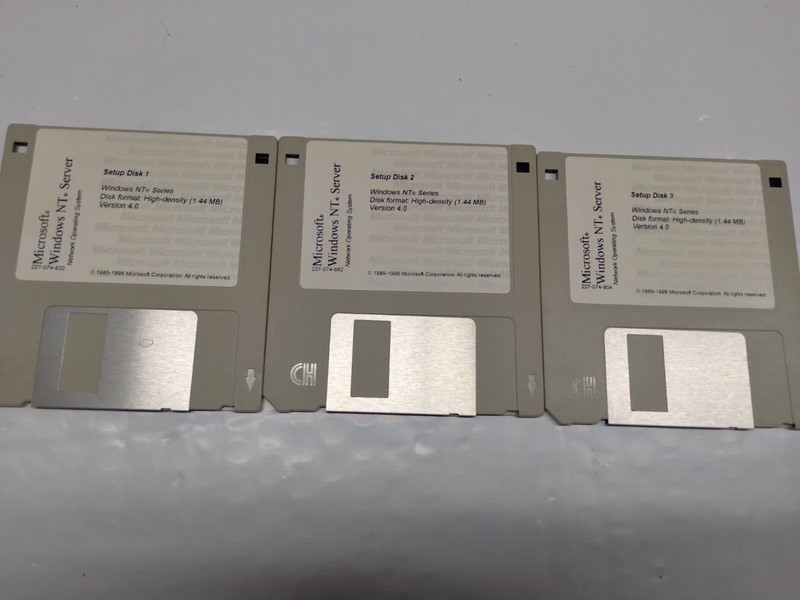 Microsoft Windows NT Server 4.0 disk 1, 2, 3- disk only gallery