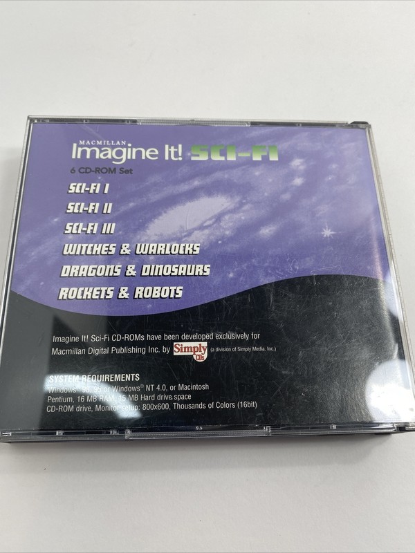 Imagine It! Sci-Fi Science Fiction Graphics PC CD Missing 1 Of 6 CDs gallery