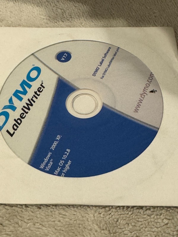 DYMO LabelWriter Software CD Ver 7.7 – SEALED/NEW!!!