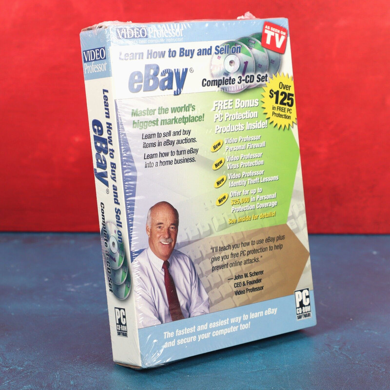 Video Professor Learn To Buy Sell On eBay 3-CD PC Only As Seen On TV 2006 Sealed
