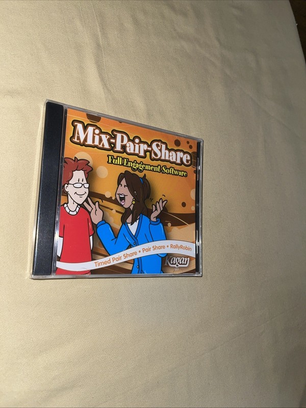 Kagan Mix-Pair-Share Full Engagement Software v1.1 CD New Sealed