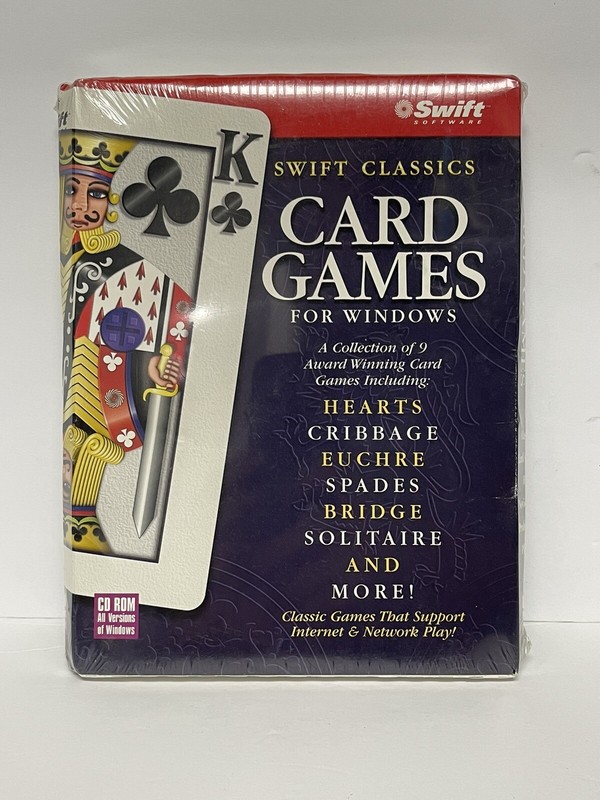 Swift Classics Big Box Release Windows Card Games 9 Games Award Winning Sealed