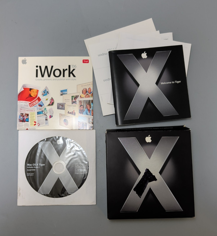 Genuine Apple Mac OS X Tiger 10.4.6 Original Retail Box MA453Z/A