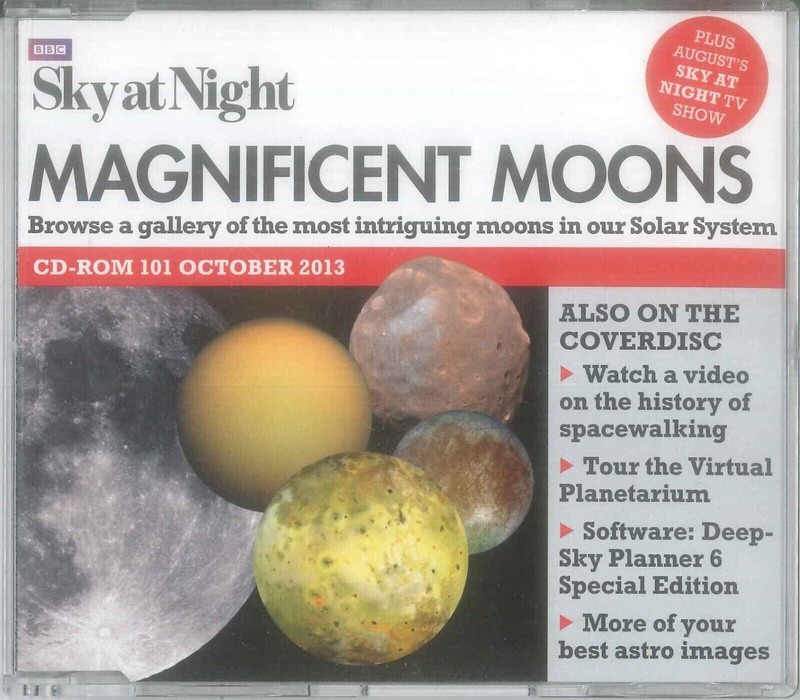BBC Sky at Night CD-ROM, Magnificent Moons, #101 October 2013, Windows, Mac