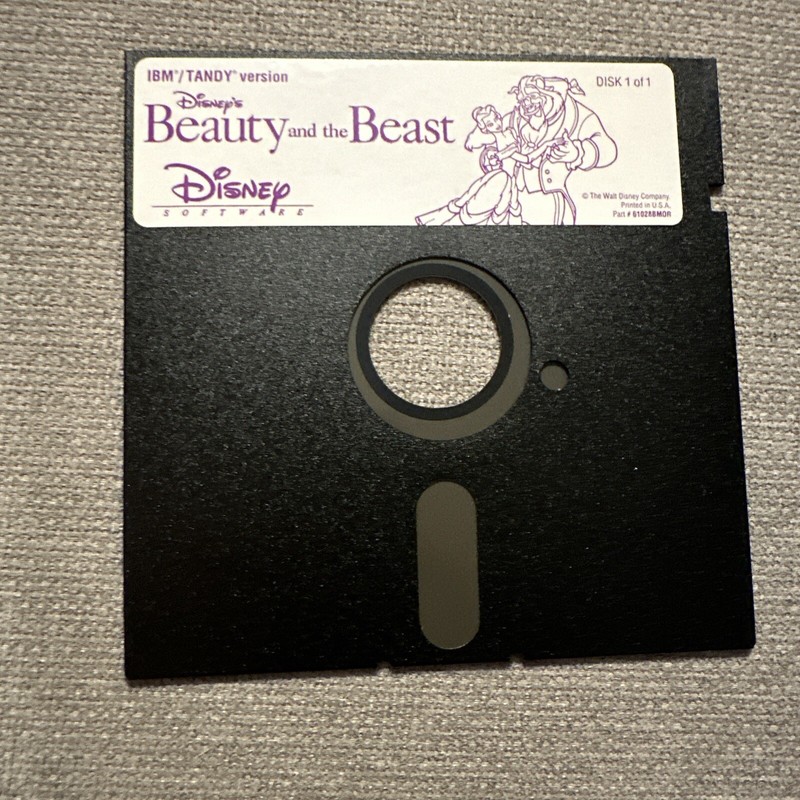 Beauty and the Beast Print Kit, Disney - IBM Tandy Version, Vintage PC Software gallery