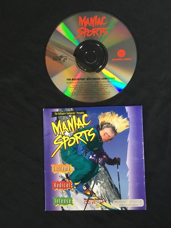 1994 Maniac Sports - Software Toolworks CD-ROM - Macintosh 7.0 - CD & Booklet gallery