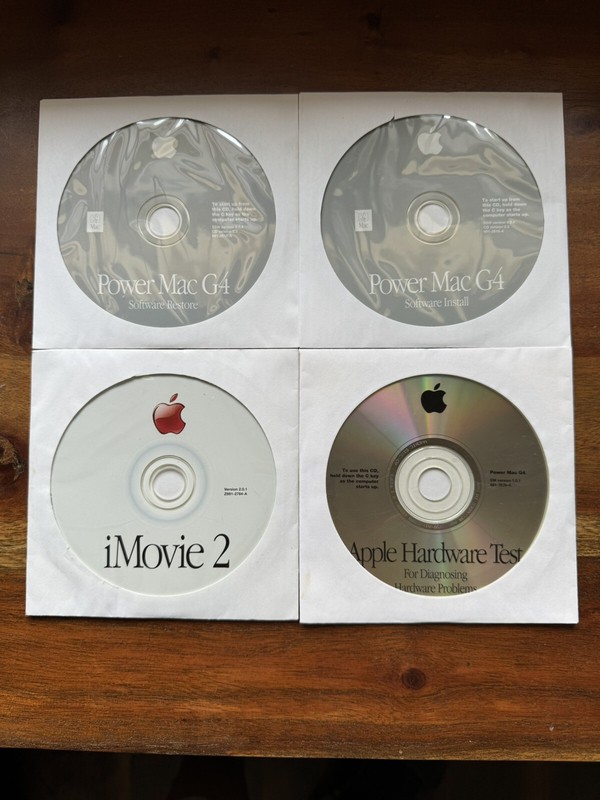 Apple Power Mac G4 Software Install Restore Discs Version 9.0.4 & iMovie 2