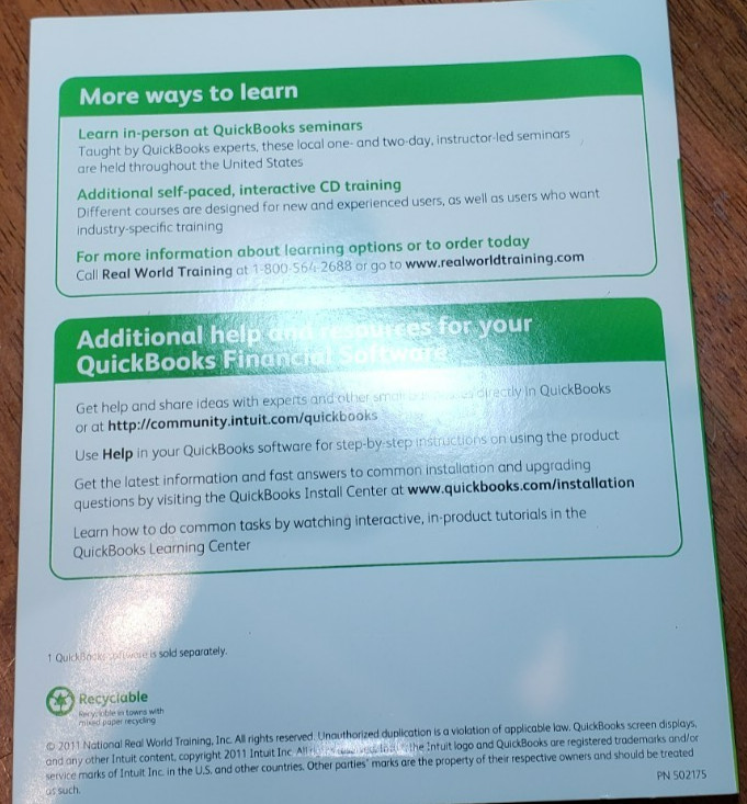 Intuit Learning QuickBooks for Windows 2012 Learning Training CD Software gallery
